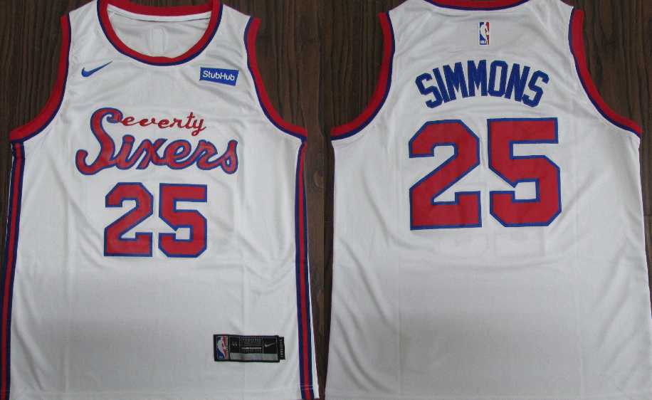 76ers 25 Ben Simmons White 2019 20 Nike Swingman Jersey,We sell and wholesale 76ers 25 Ben Simmons White 2019 20 Nike Swingman Jersey on line form chian!